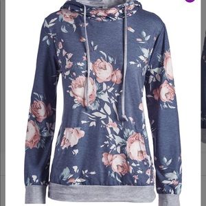 Floral hoodie